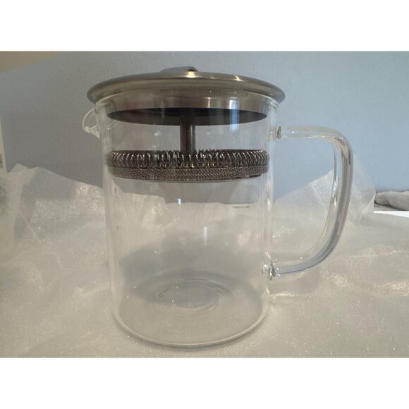 Rishi Teaware Simple Brew Loose Leaf Teapot 400 ML Glass NEW in Box MSRP $30 - Picture 5 of 7